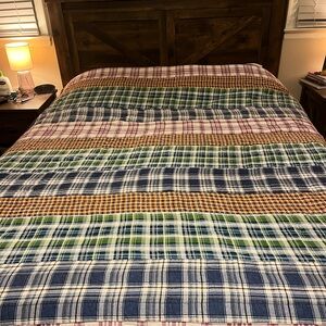 Pottery Barn reversible Multicolor patchwork Quilt